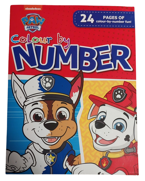 Paw Patrol Number Colouring Book