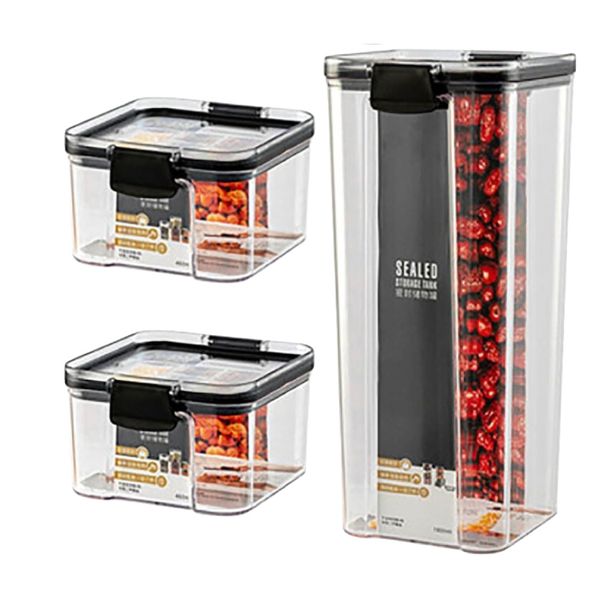 Kitchen Decor Pantry &amp; Refrigerator Vacuum Seal Container Set of 3 Special