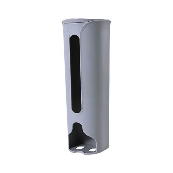 Wall-Mounted Plastic Bag Storage Organizer - Grey