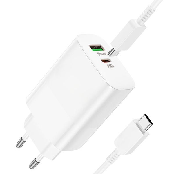 65W High Power Dual Fast Charger Set USB-C &amp; USB-A Compatible with S24