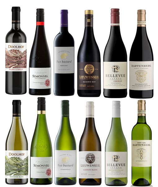 Mixed Case of White &amp; Red Wines - 12 x 750ml