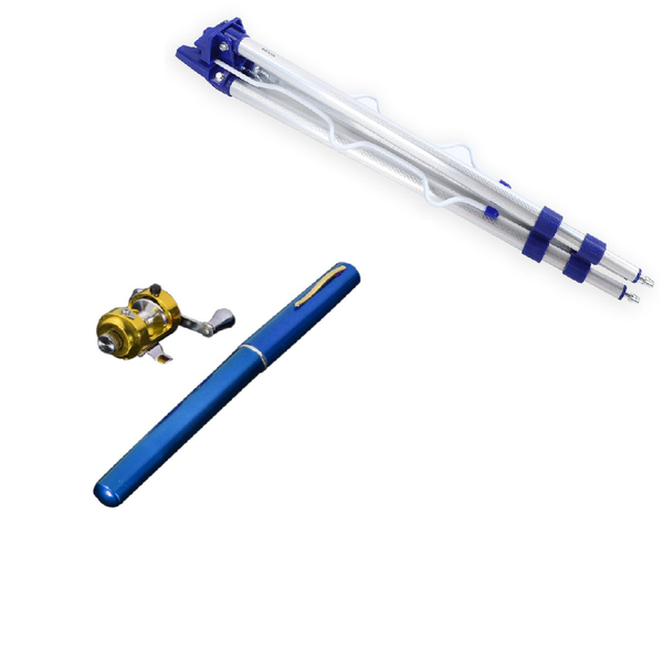 Aluminium Telescopic Rod Stand and Fishing Rod Pen ( Combo )