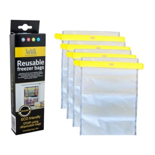 Reusable Freezer Bags Set of 4 (17 x 14 cm)