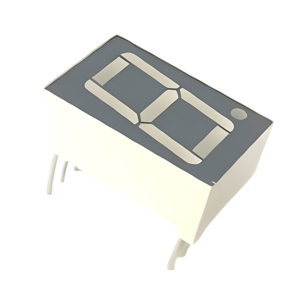 SC23-12EWA 1 Digit 7-Segment LED Display 2.3 Hi-Eff Red-Orange 21,000 cd CC