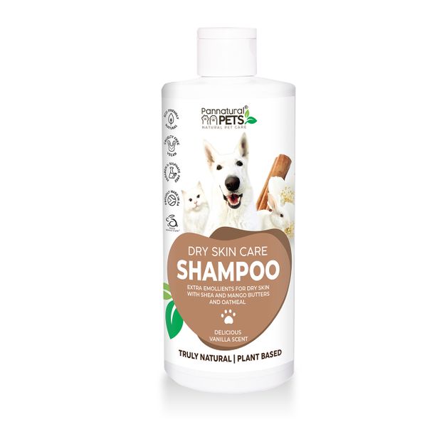 Natural Pet Shampoo - Dry Skin Care Oatmeal Vanilla