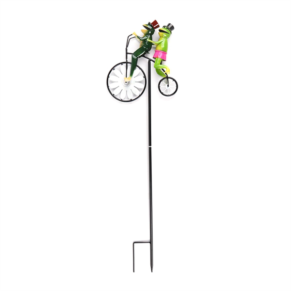 Retro Bicycle Metal Wind Spinner Garden Kinetic Spinner Outdoor Lawn