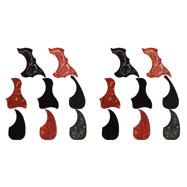 8 Pack Acoustic Guitar Pickguard Self Adhesive Guitar Pickguard