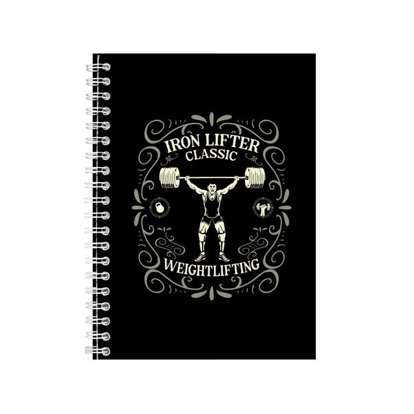 Iron Lifter Classic Notebook Fitness Gift Idea A5 notes 128