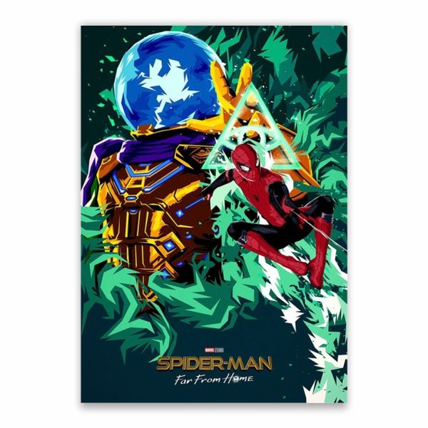 Spider-Man Far From Home Cartoon Poster - A1