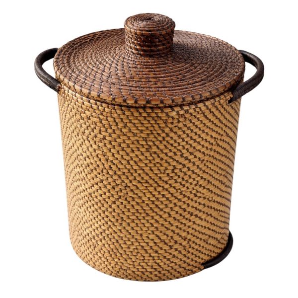 Aria Laundry/Household Storage Basket with Lid and Handles.