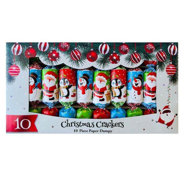 Christmas Crackers - 10 Piece Paper Dumpy