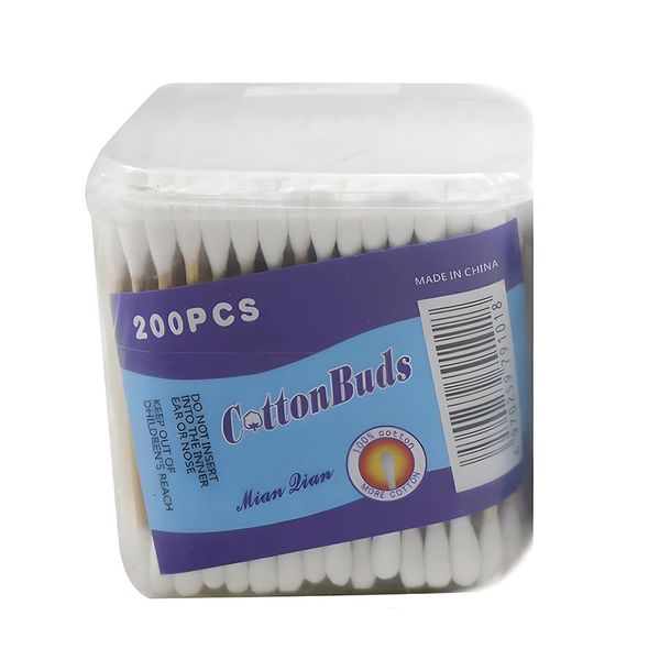 3Pack 200 Piece Each Multipurpose Dual Ended Bamboo Cotton Buds
