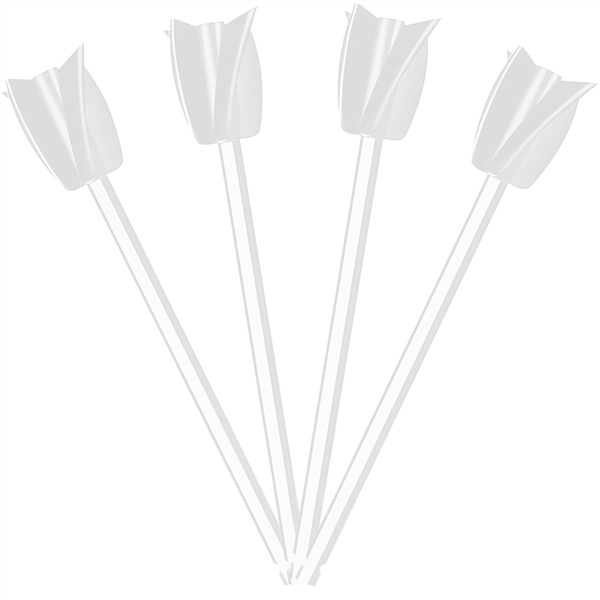4Pcs Epoxy Mixing Stick Paint Stirring Rod With Drill Chuck (White)