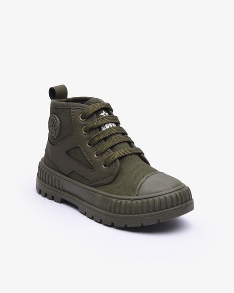 Soviet Youth Velocity Mid Cut Olive Lace Up
