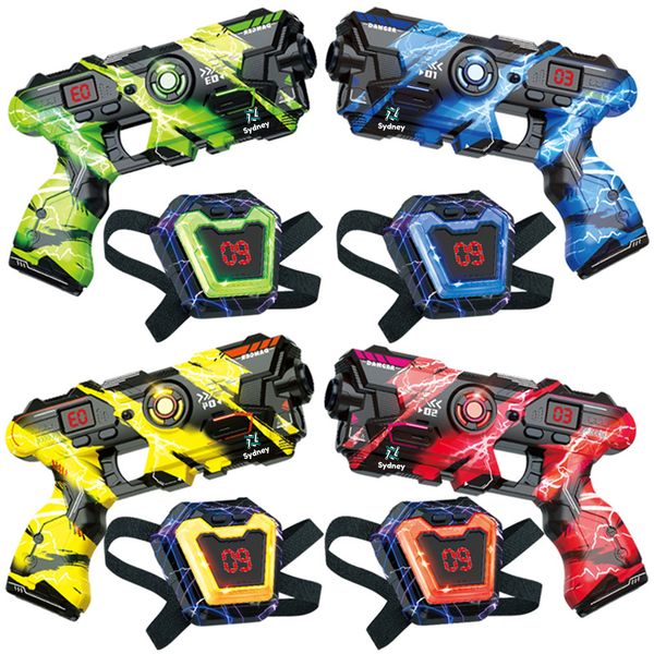 Sydney 8 Pack Laser Tag Set with Digital LED Score Display Vests Kids Toys