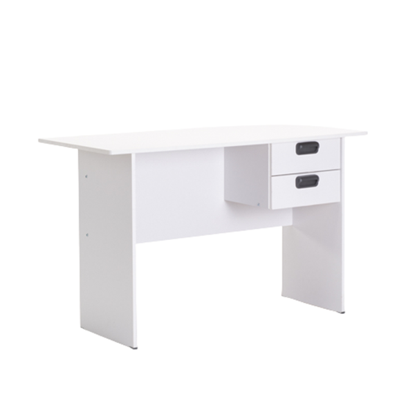 120cm 2 Drawer Desk - White