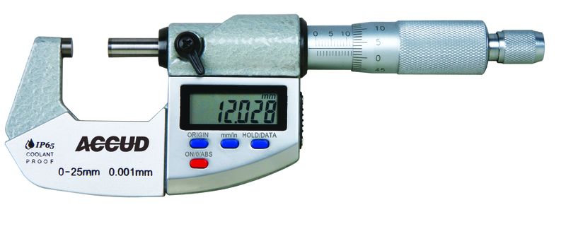 Accud - Metric Digital Outside Micrometer