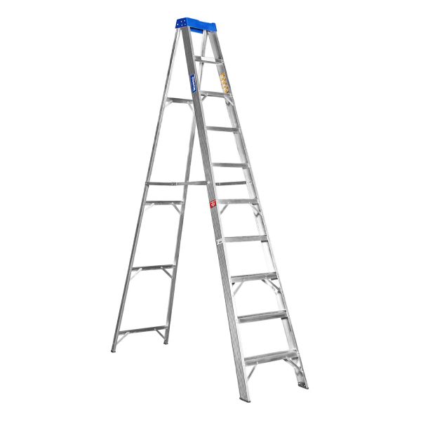 Mundo - 10 Step Ladder Single Sided - Aluminium - SANS Approved