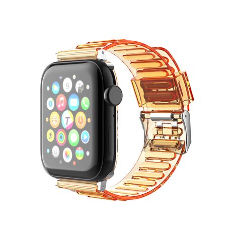 Clear TPU Strap Band for Apple Watch 42mm 44mm 45mm Shop