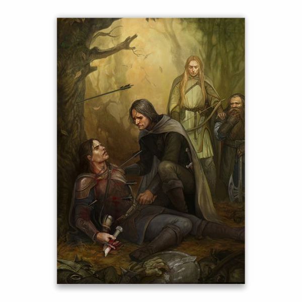 Death Of Boromir Poster - A1