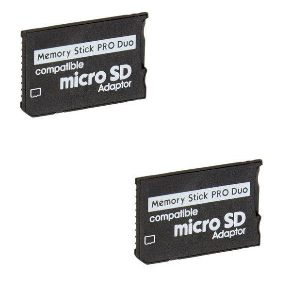 Memory Stick Pro Duo Adapter Compatible with Sony PSP - 2 Pack