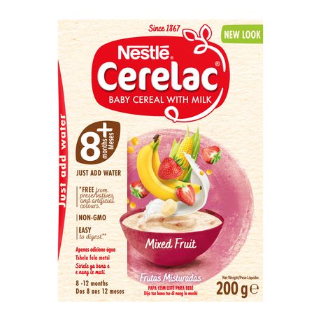 NESTLÉ CERELAC Mixed Fruit Stage 2 Baby Cereal, 200g. Image