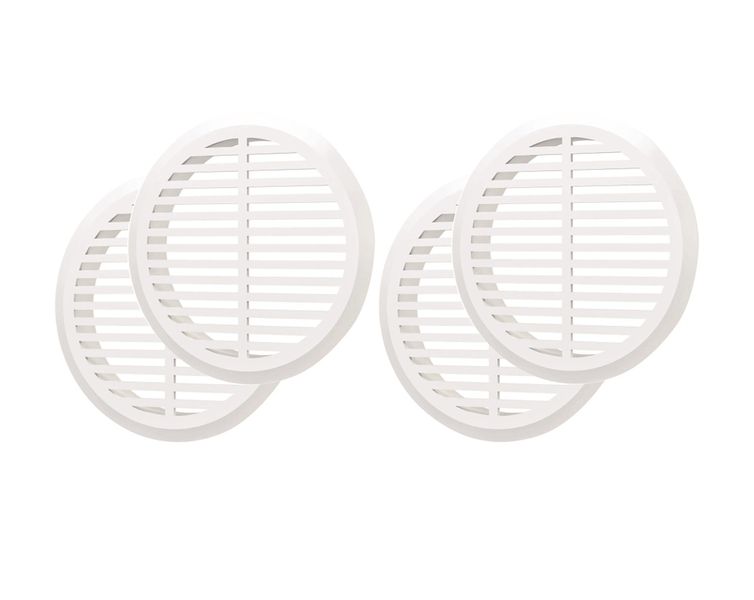 Vent grilles for cabinets, cupboards, wardrobes 45mm diameter, 4 pieces