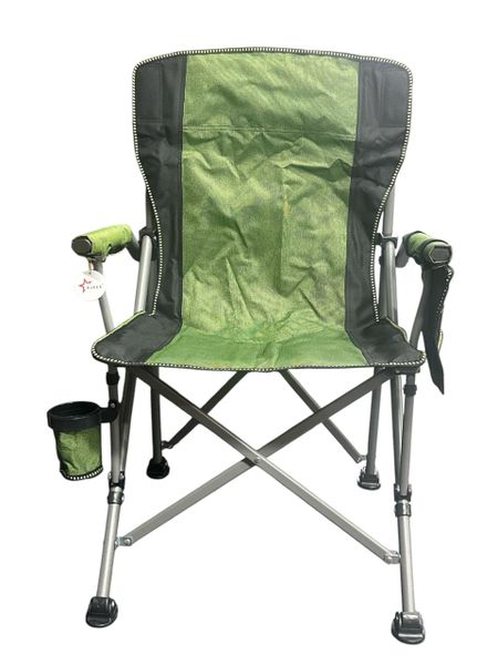 Ojees Folding Camping Chair with Cup Holder and Storage Bag - Green