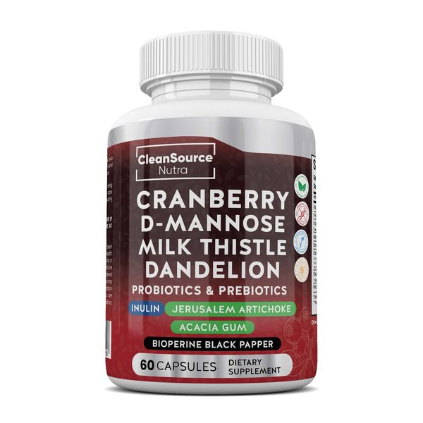 Cranberry and D-Mannose with Probiotics - 60 Capsules