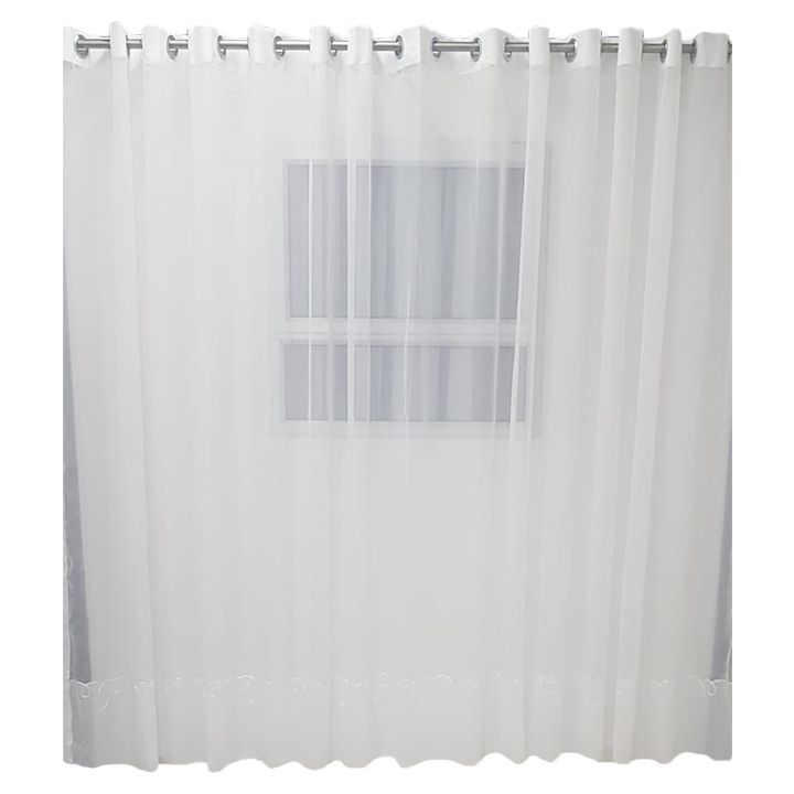 Matoc Designs Readymade Curtain - Cornelly Voile - White - Eyelet ...