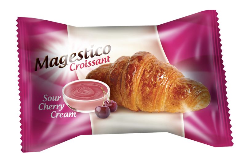 Magestico Croissant with Cherry Filling - 24 × 45 g