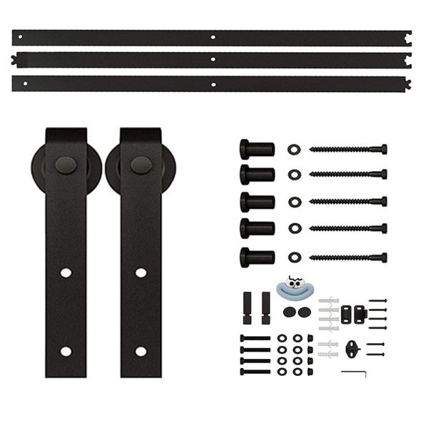 150/200M Barn Door Single Door Sliding Door Hardware Kit ,Heavy Duty,Quiet