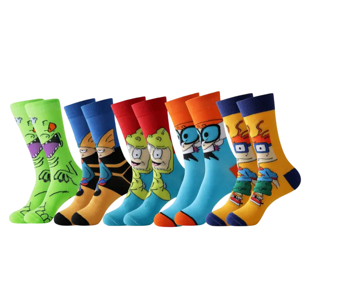5 Pairs Of Funky Socks For Men And Boys
