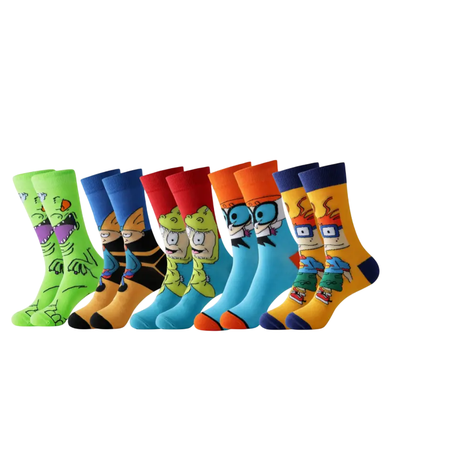 5 Pairs Of Funky Socks For Men And Boys Image