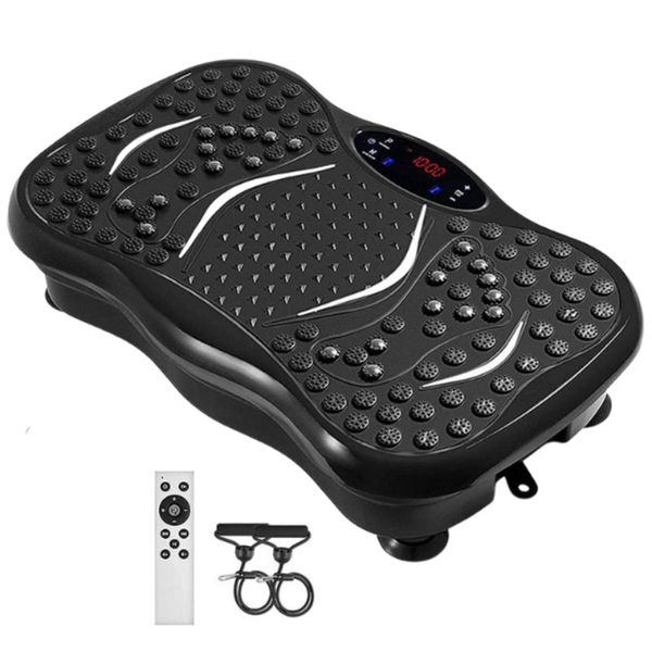 Vibration Plate Exercise Machine with Resistance Bands and Remote Control