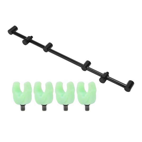 Fishing Rod Bracket Aluminium Alloy, 4 Head 45cm Compatible with Boat Rack