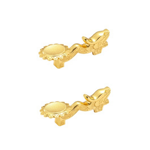 Chopsticks Holder Alloy Retro Dragon Chopsticks Rack Silver 4Pcs
