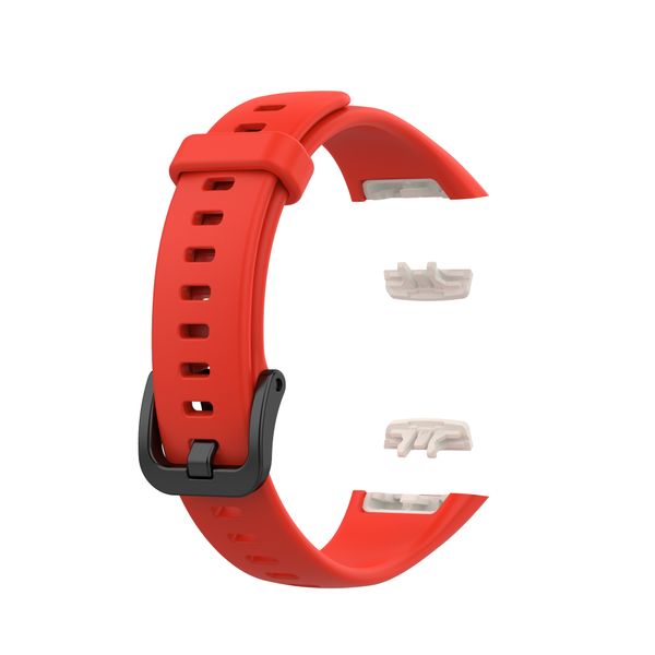 Silicone Strap For Huawei Band 6 and Honor Band 6-Red