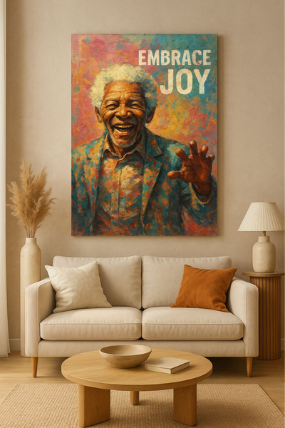 Embrace Joy - Inspirational A2 Canvas Wall Art