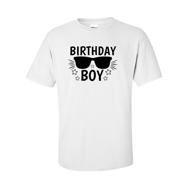 Birthday Boy Glasses T-Shirt - White