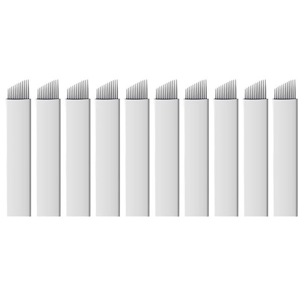 PMU/Microblading Blade Flex White (0.25) #12 (10 Piece)
