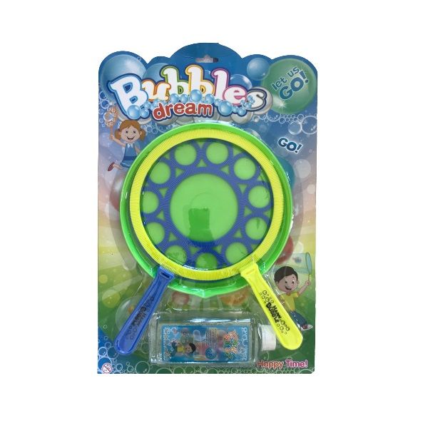 Bubble Making Wands with Dipping Dish &amp; Bubbles for Kids