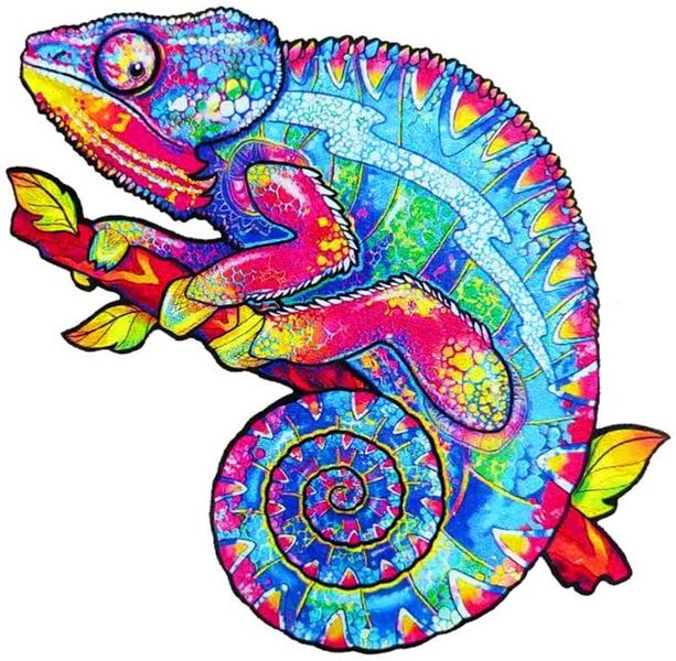 Wooden Puzzles Adult Wooden Jigsaw Game/Animal Reptile Shape Size A4