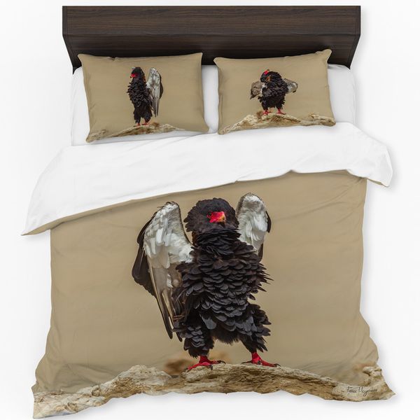Bateleur Pronking Duvet Cover Set by Fanie Heymans