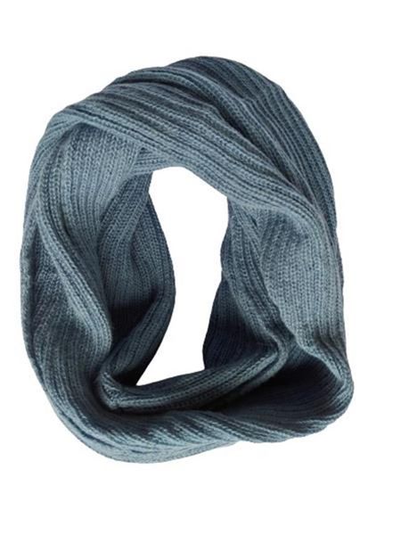 Cape Alpaca - Light Blue Infinity Scarf / Snood