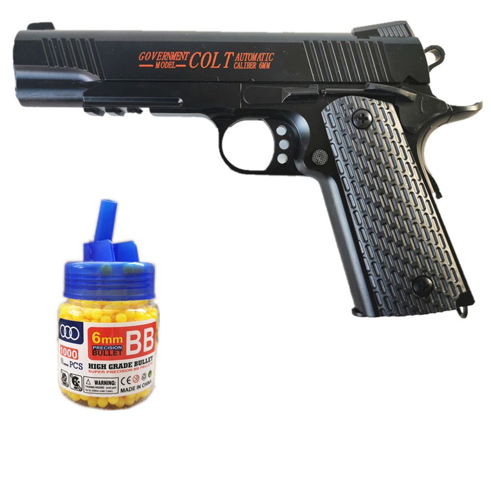 AirSoft Colt Delta Replica Alloy Metal Toy Gun Air soft BB Gun +BB