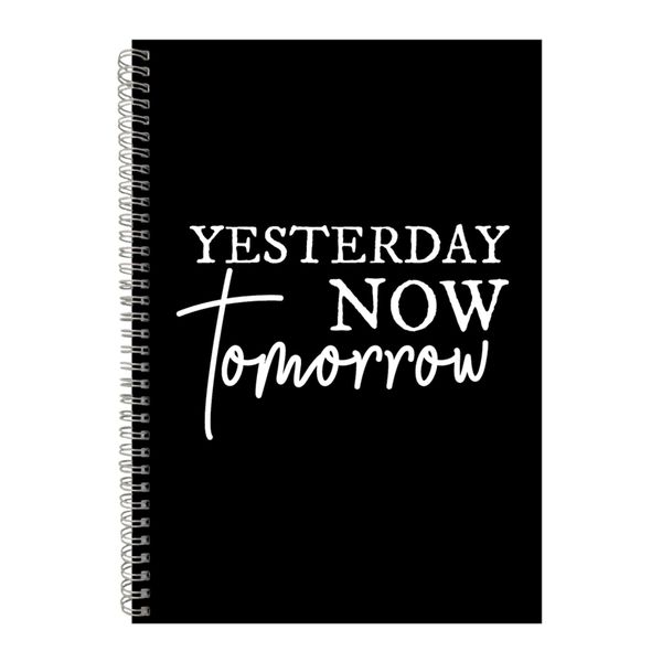 Tomorrow A4 Notebook Spiral Lined Motivational Sayings Graphic Notepad 186