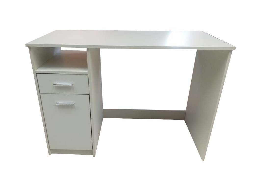 Computer Desk Workstation With Drawer & Storage White Buy Online in