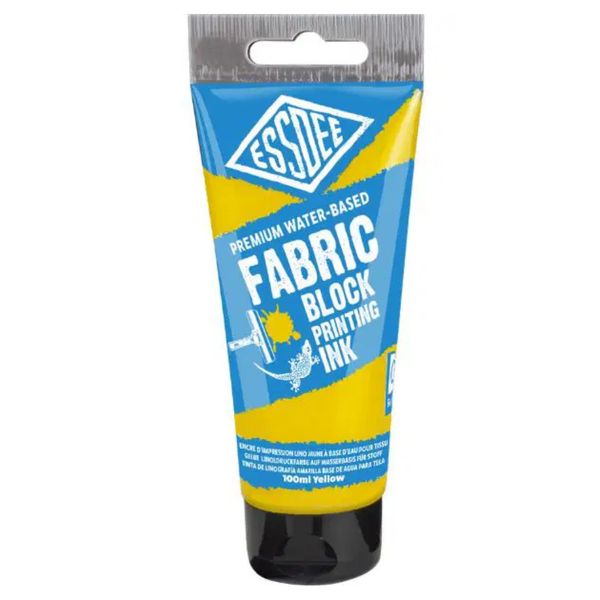Fabric Blockprinting Ink Yellow 150ml