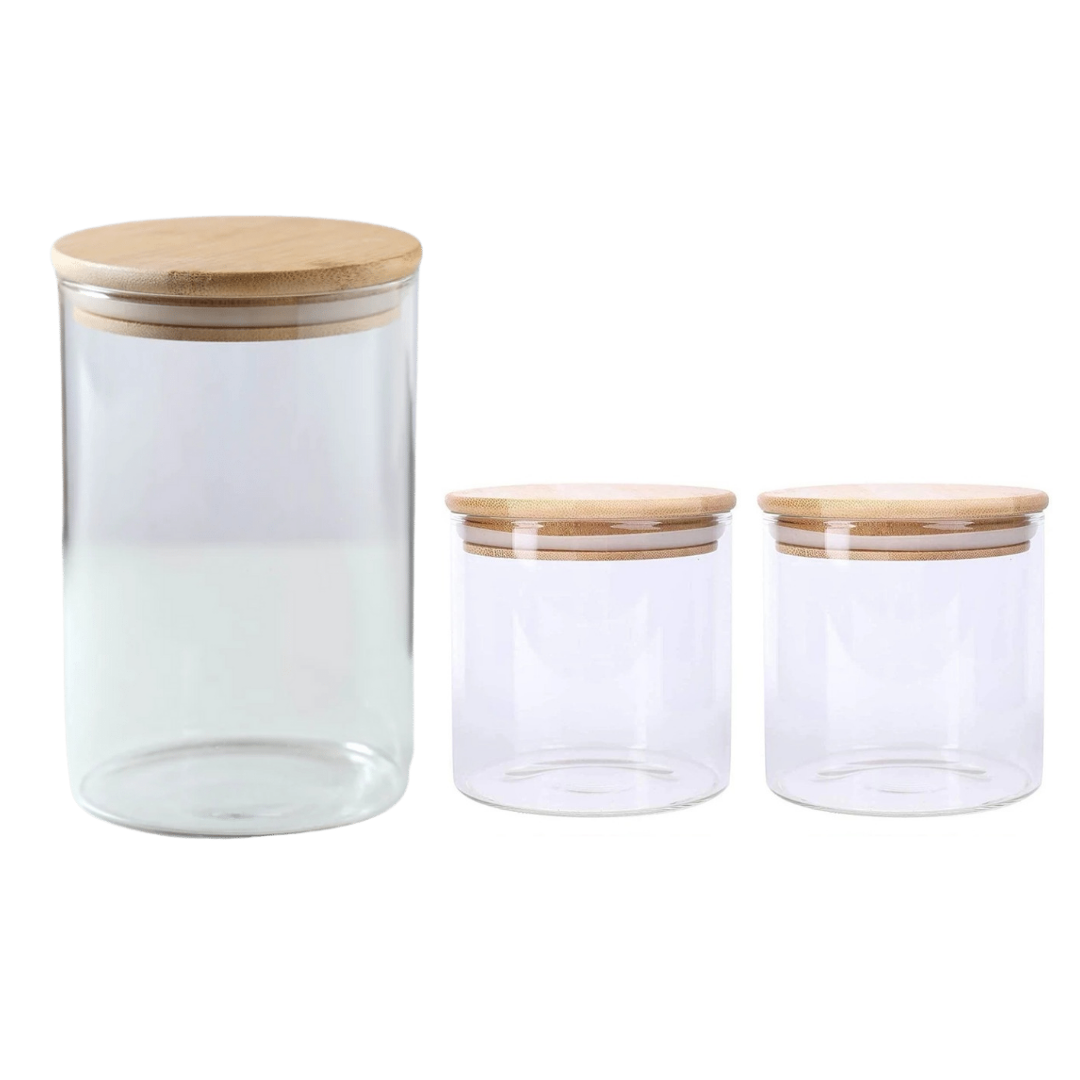 Oms Bambum 6 Piece Rocio Glass Canister Set 9113 | Buy Online in South ...